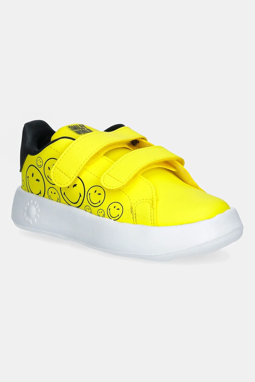 Detské tenisky adidas ADVANTAGE SMILEY žltá farba, JI0501