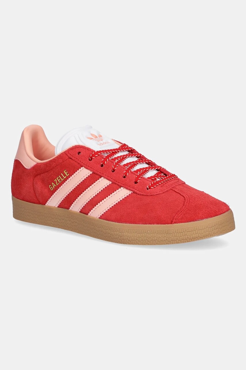Tenisky adidas Originals Gazelle dámske, červená farba, JH7217