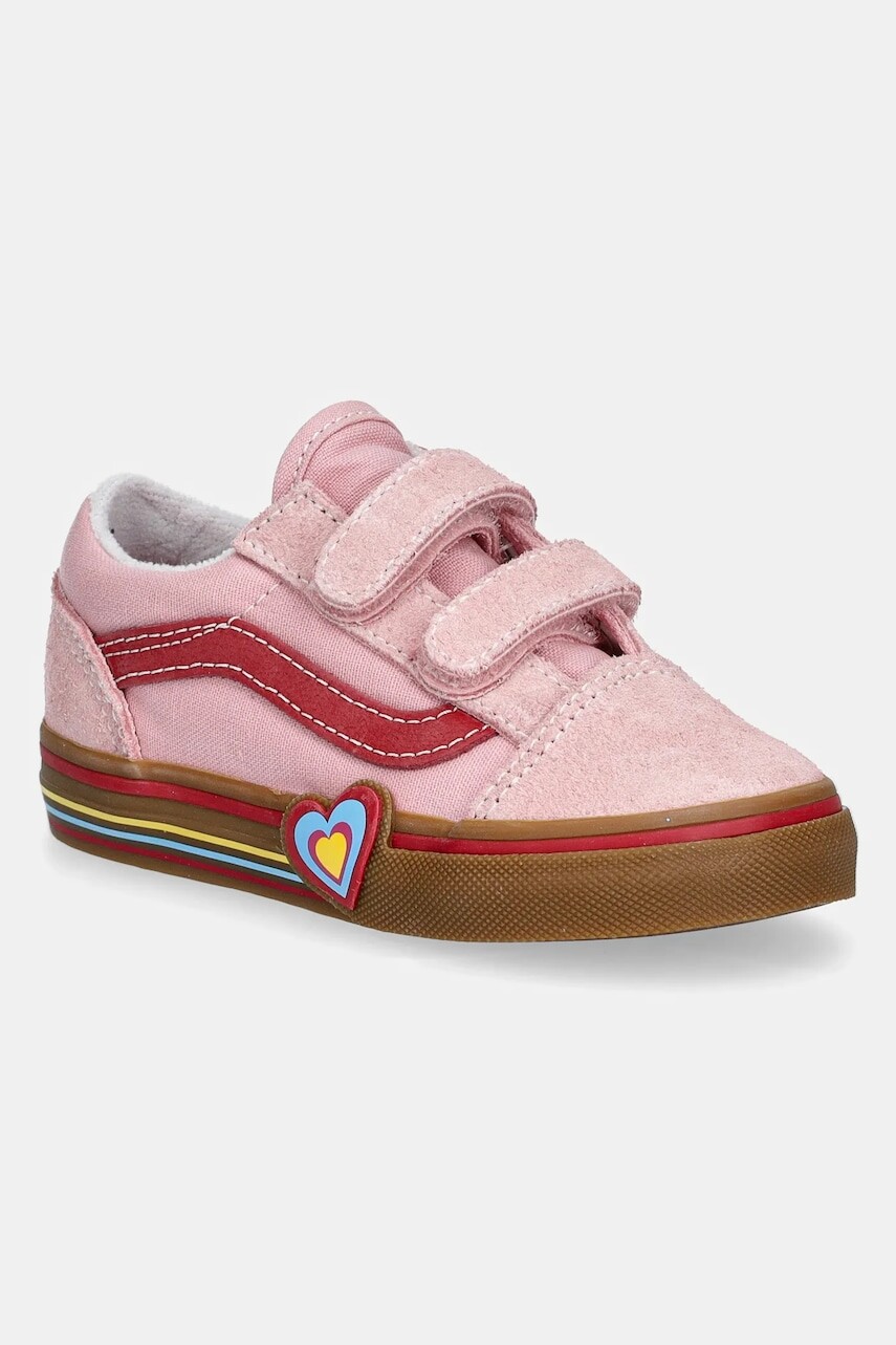 Detské tenisky Vans Old Skool V ružová farba, VN000D4SBIY1