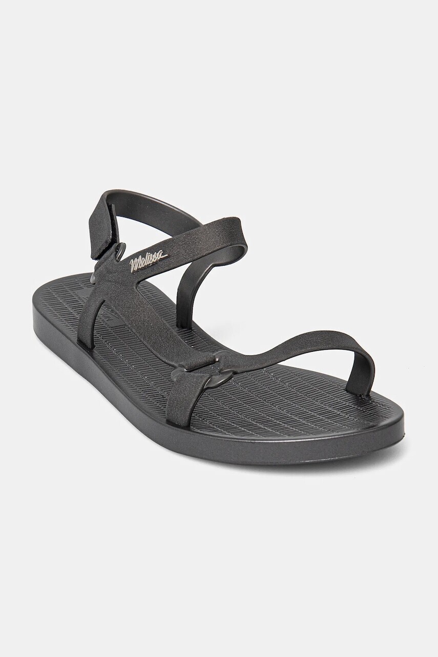 Sandále Melissa MELISSA SUN DOWNTOWN METALLIC AD dámske, šedá farba, M.33640.54177