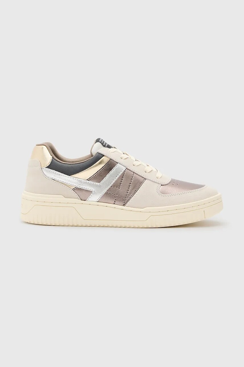 Kožené tenisky AllSaints Vix Suede Sneaker dámske, biela farba, W125FB