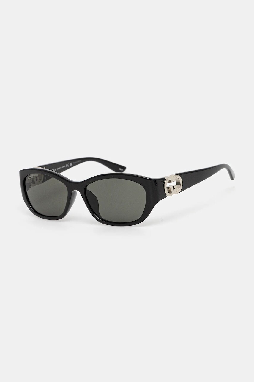 Slnečné okuliare Gucci dámske, čierna farba, GG1826SK