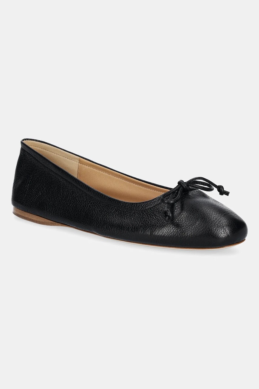Kožené balerínky JW Anderson čierna farba, BL0031 LA0323 999