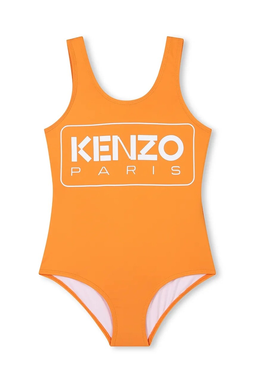 Jednodielne detské plavky Kenzo Kids oranžová farba, K61186