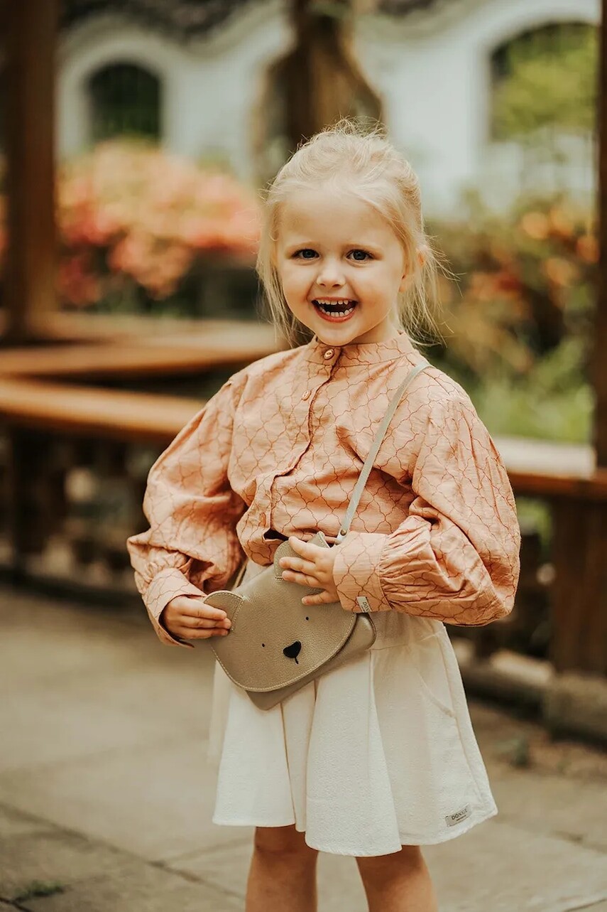Detská blúzka Donsje Mieke Blouse oranžová farba, vzorovaná, 4096900
