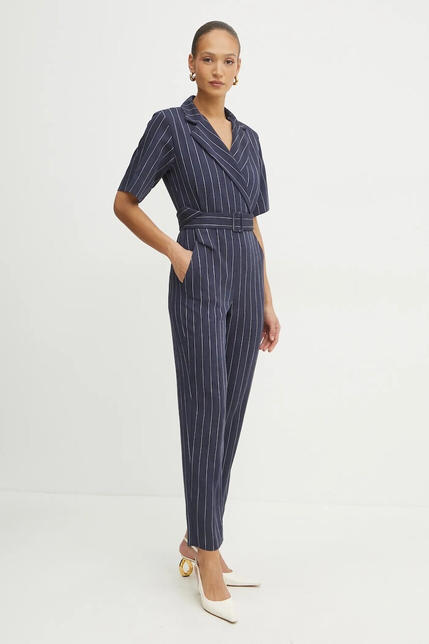 Overal Marella BANANA tmavomodrá farba, v výstrih, 2513241011200