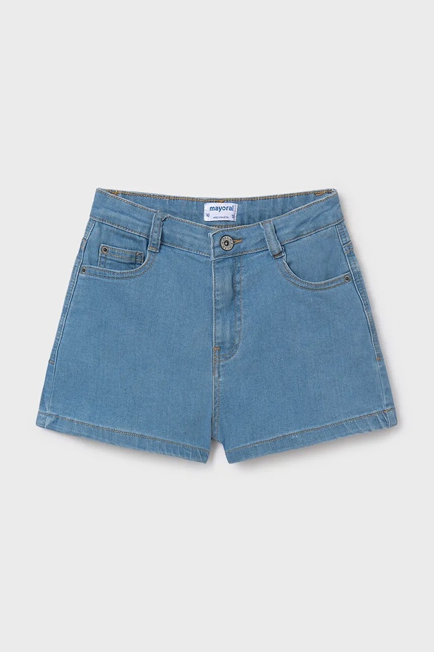 Detské rifľové krátke nohavice Mayoral jednofarebné, 235