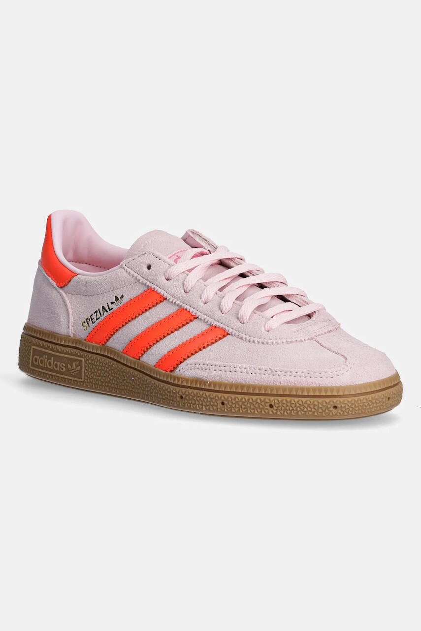 Semišové tenisky adidas Originals Handball Spezial W ružová farba, JS0250