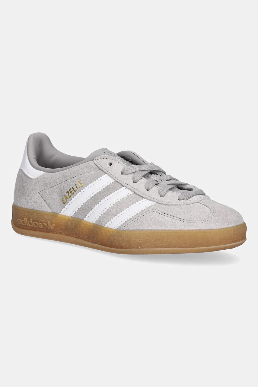 Semišové tenisky adidas Originals Gazelle Indoor šedá farba, JQ0176