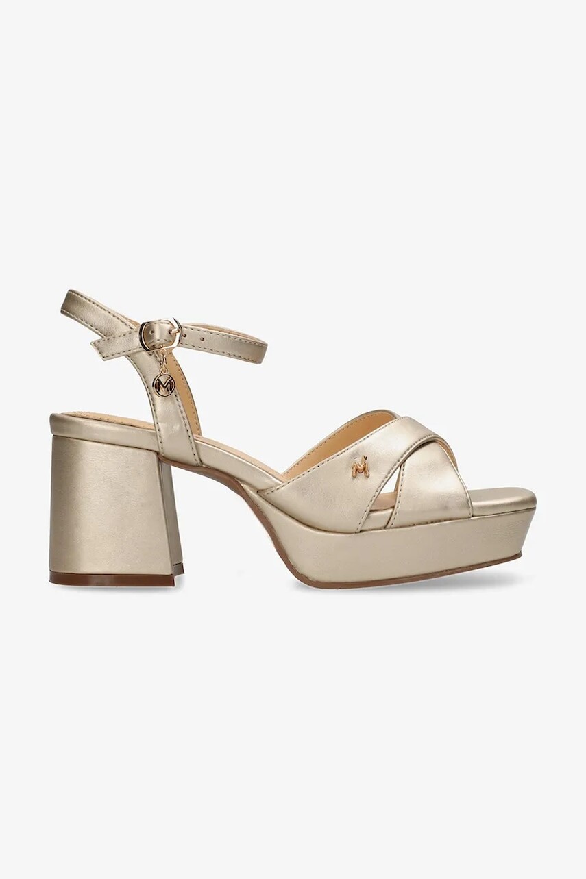 Sandále Mexx NALINA NICKY dámske, zlatá farba, na podpätku, MI001608351W
