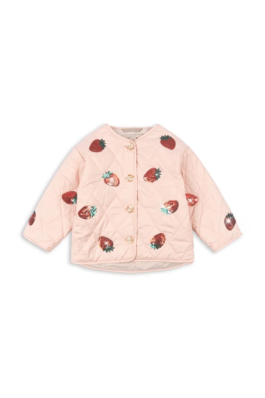 Detská bunda Konges Sløjd FLORA JACKET ružová farba, KS102812