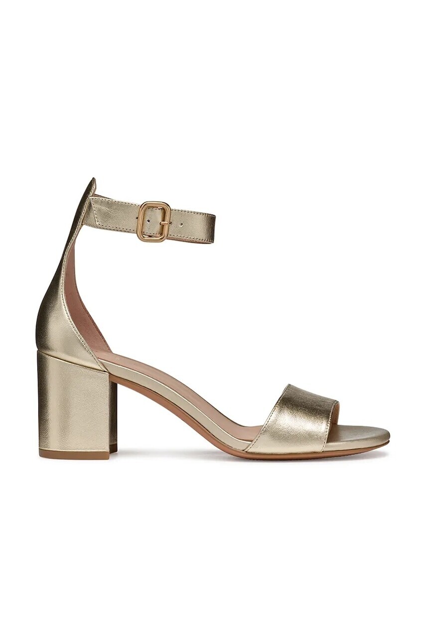 Kožené sandále Geox D VIRNILISA 65 S zlatá farba, D55YZA 000Y2 C2012