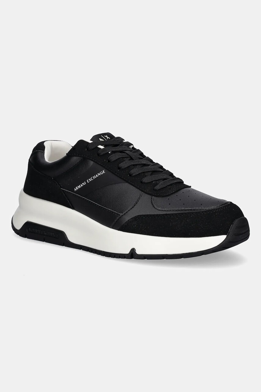 Topánky Armani Exchange pánske, čierna farba, XUX225 XV862 K001