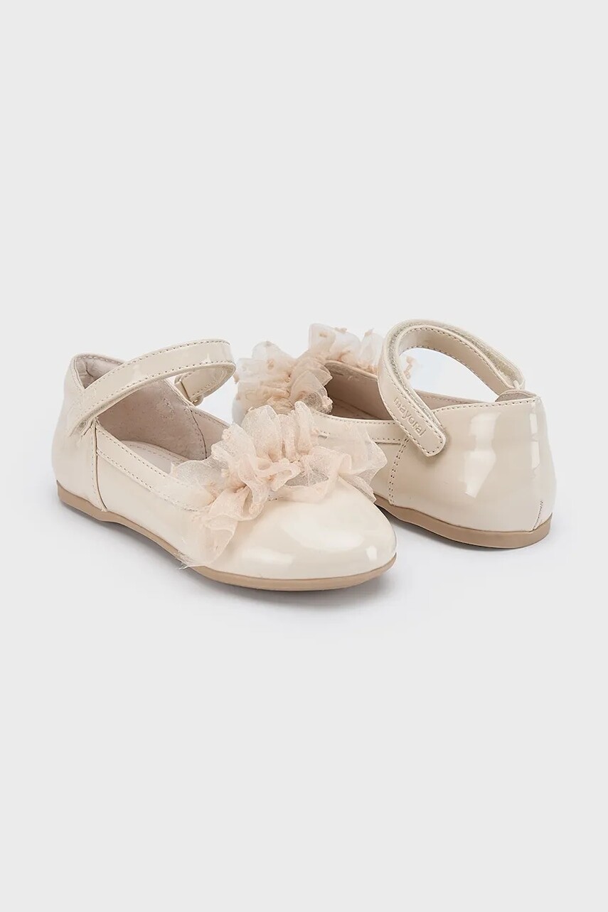 Detské balerínky Mayoral béžová farba, 43617