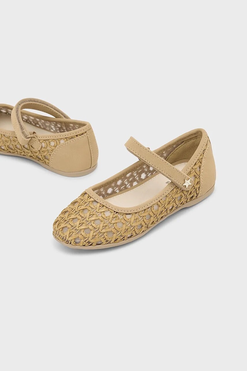 Detské balerínky Mayoral hnedá farba, 45621