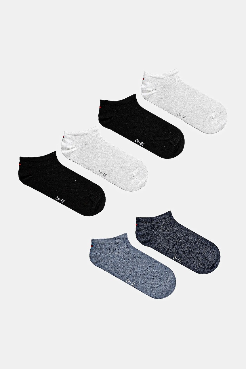 Detské ponožky Tommy Hilfiger 6-pak čierna farba, 701222392