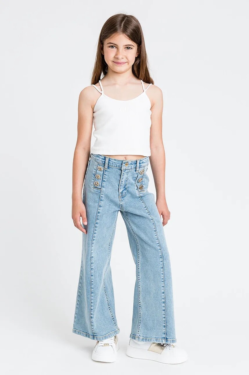 Detský top Twinset biela farba, 251GJ2570