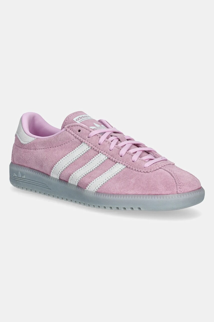 Semišové tenisky adidas Originals Bermuda dámske, ružová farba, JI2660