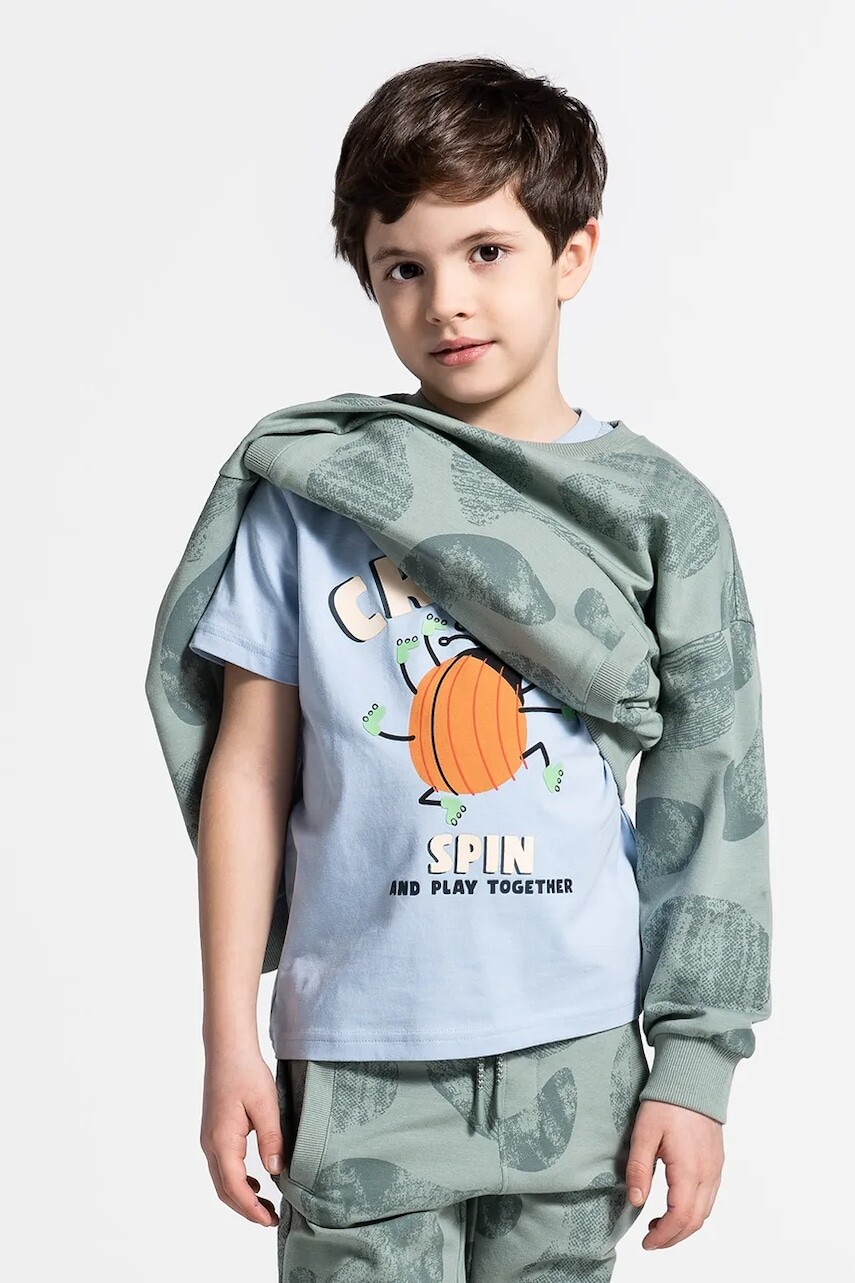 Detské tričko Coccodrillo s potlačou, SAGE TIME BOY KIDS