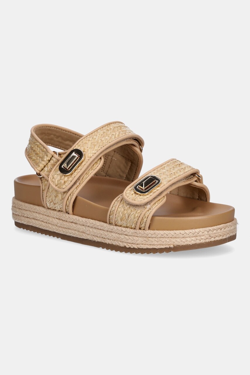 Sandále Aldo SUNHAVEN dámske, béžová farba, na platforme, 13902557