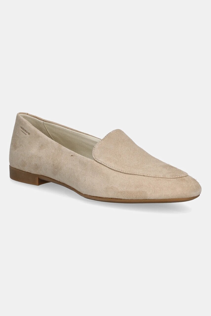 Semišové mokasíny Vagabond Shoemakers SIBEL dámske, béžová farba, na plochom podpätku, 5958-040-11
