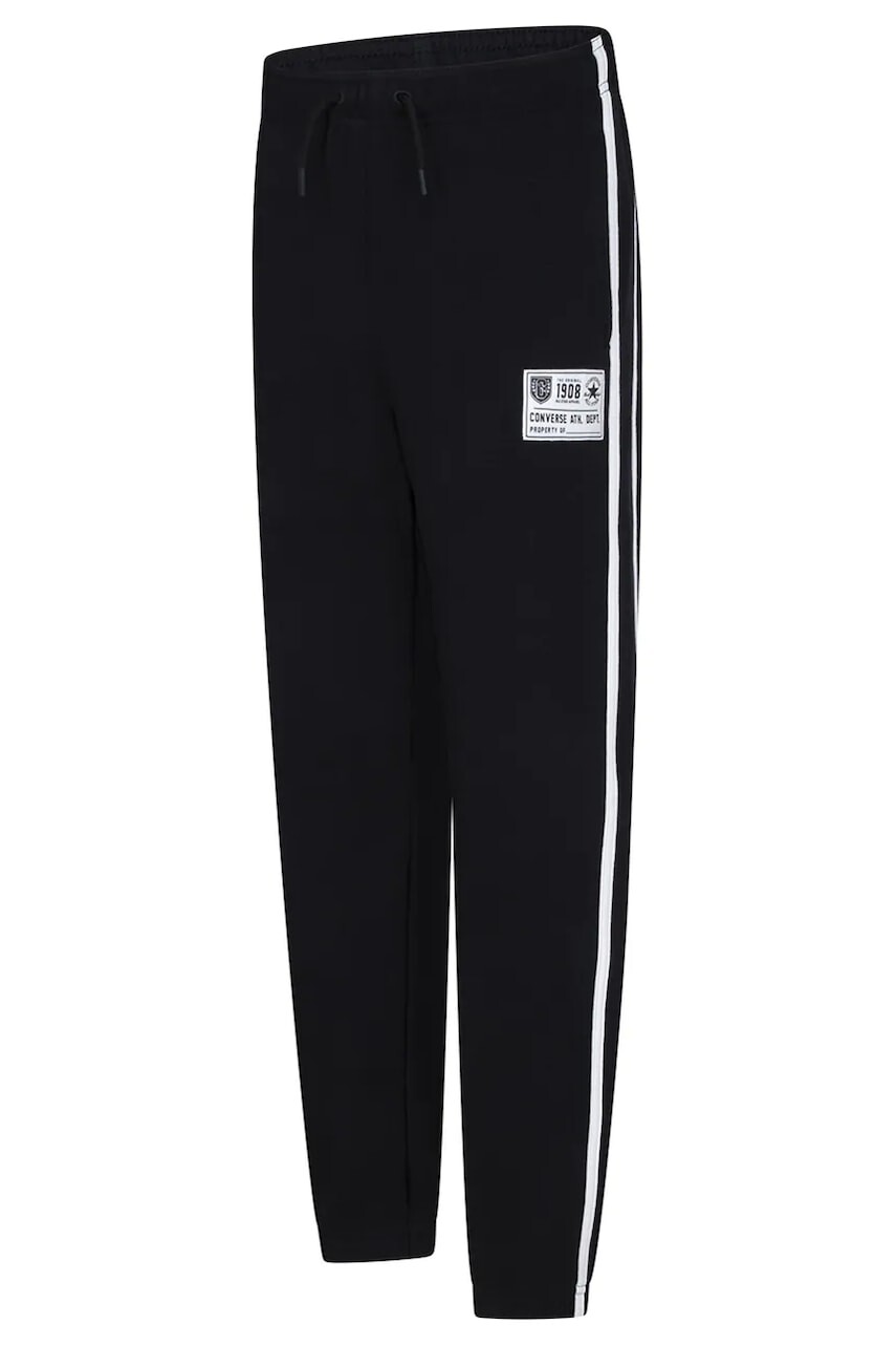Detské tepláky Converse čierna farba, s nášivkou, 9CG738
