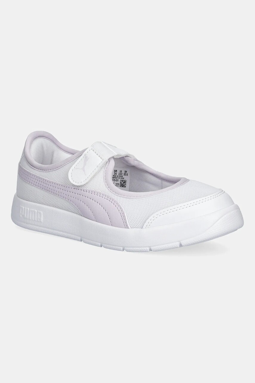 Detské tenisky Puma Courtflex v3 Lina V biela farba, 400578