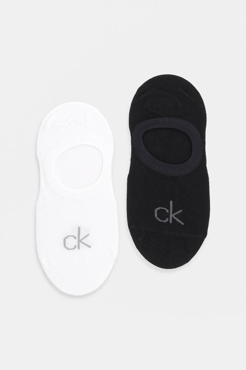 Ponožky Calvin Klein dámske, biela farba, 701232679