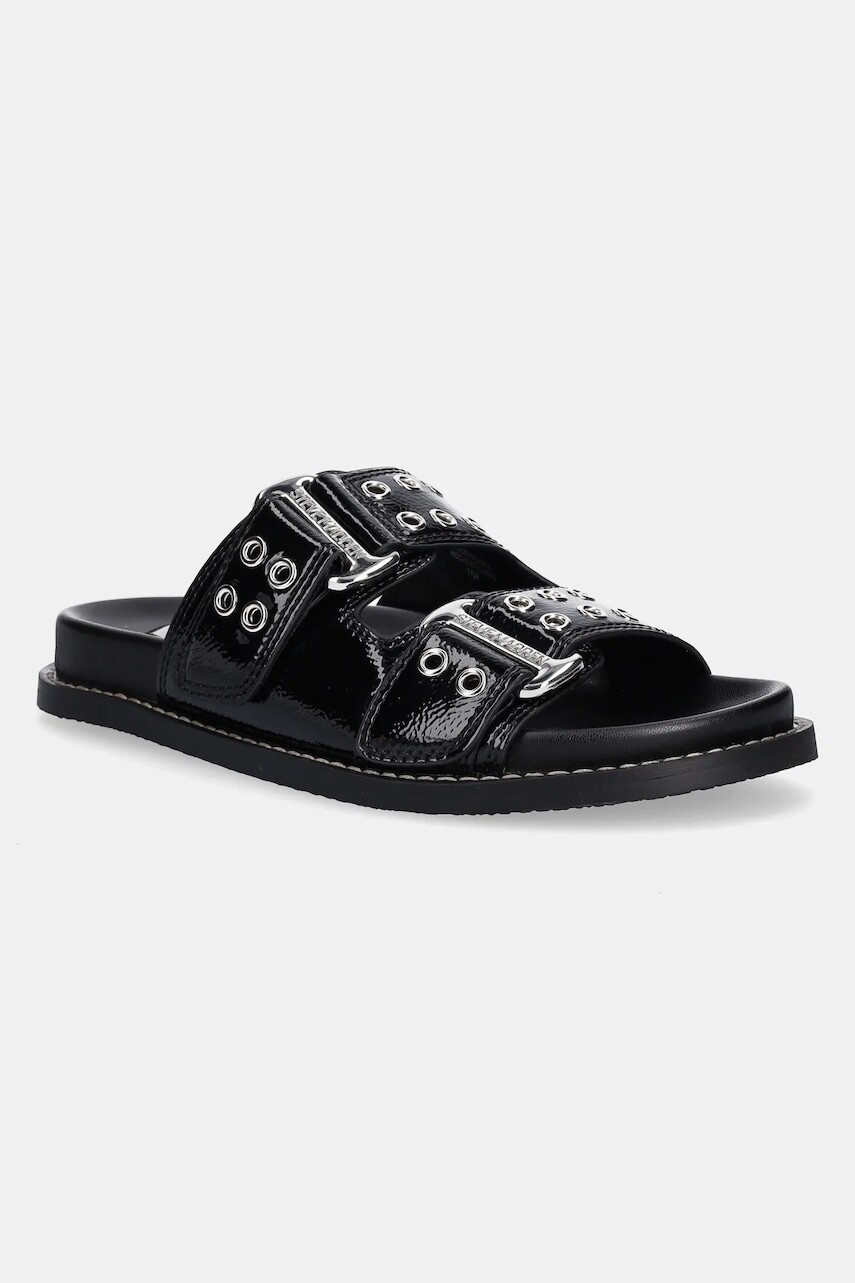 Šľapky Steve Madden Agent dámske, čierna farba, SM11003678
