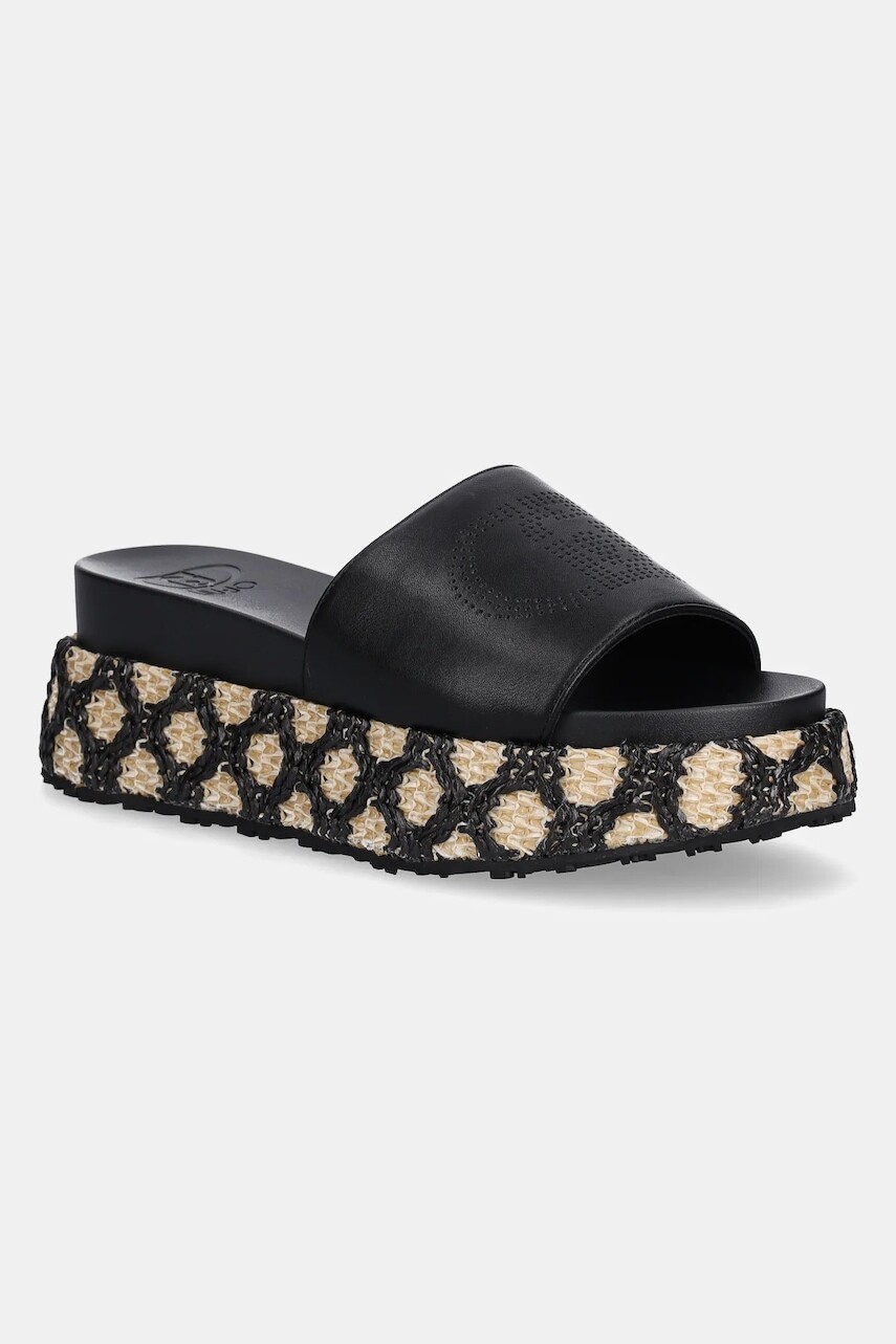 Šľapky Liu Jo FRIDA 37 dámske, čierna farba, na platforme, SA5107EX01422222