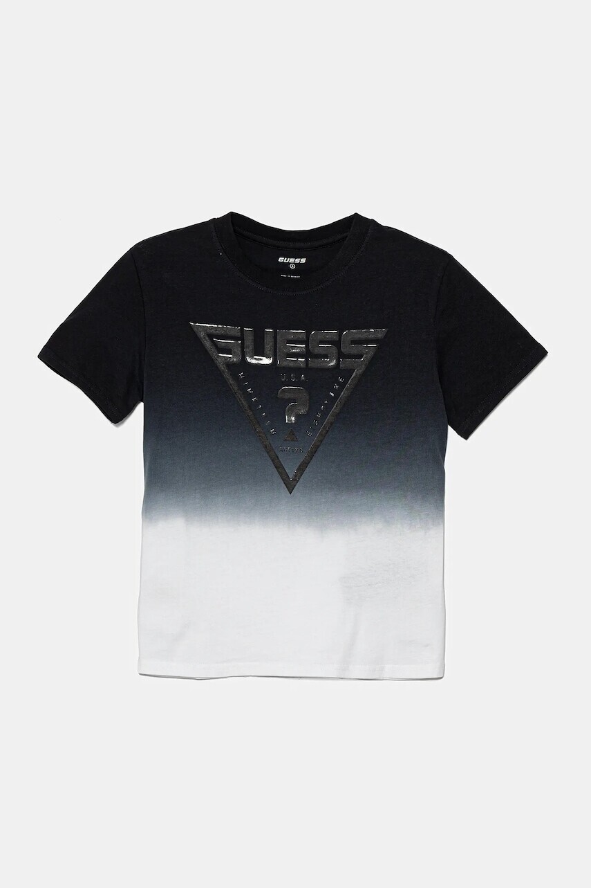 Detské bavlnené tričko Guess tmavomodrá farba, vzorované, L5GI27 I3Z14