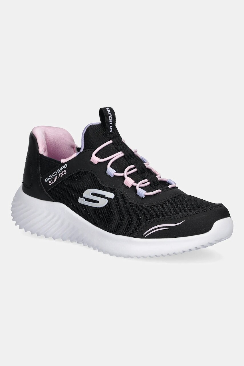 Detské tenisky Skechers BOUNDER čierna farba, 303585L