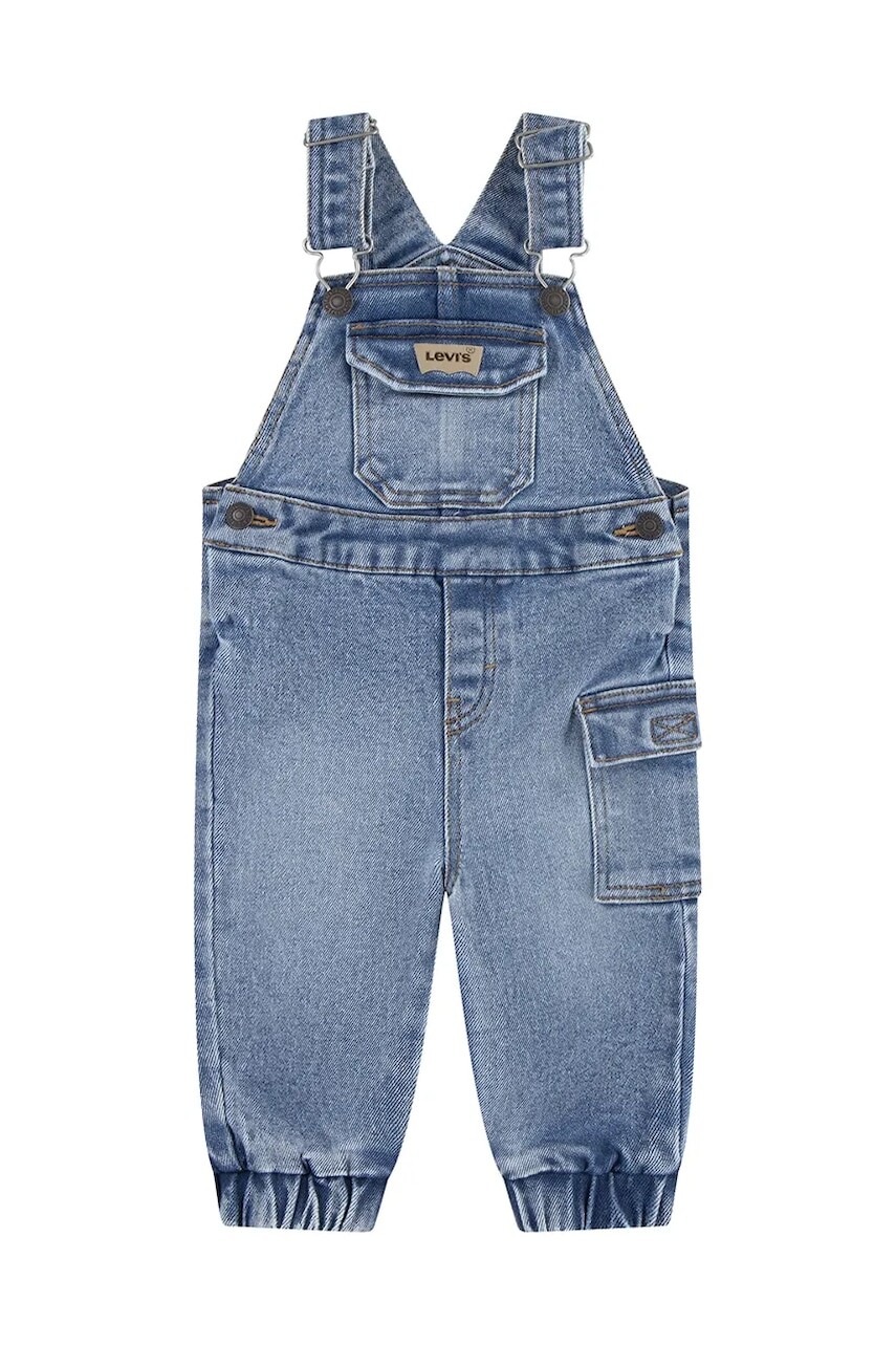 Detské nohavice na traky Levi's LOOSE FIT CARGO OVERALL 6EM311