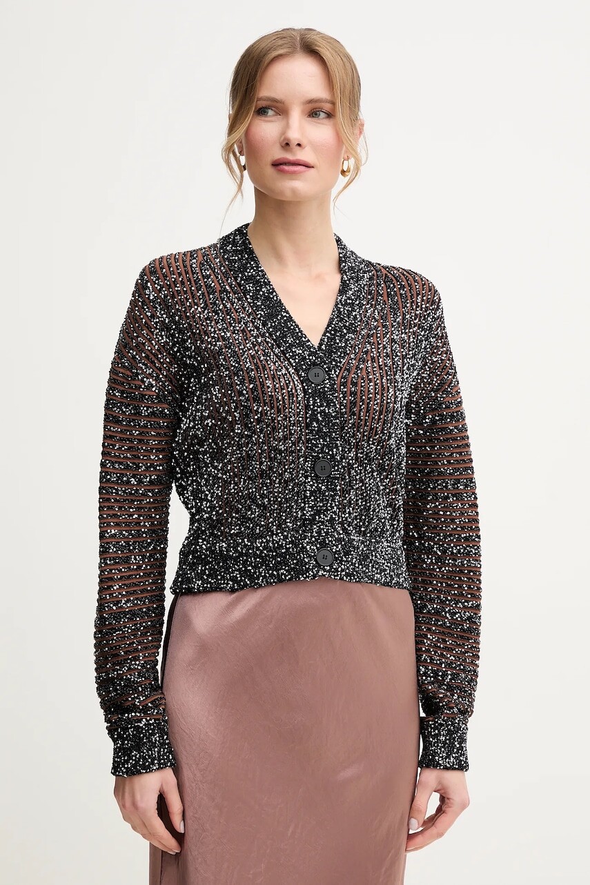 Kardigán Missoni dámsky, čierna farba, DS25SM0C.BK042F