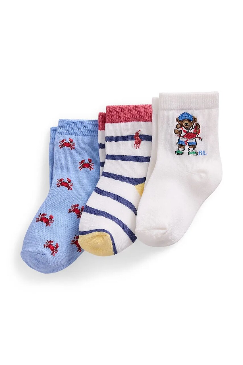 Detské ponožky Polo Ralph Lauren 3-pak 441969087001