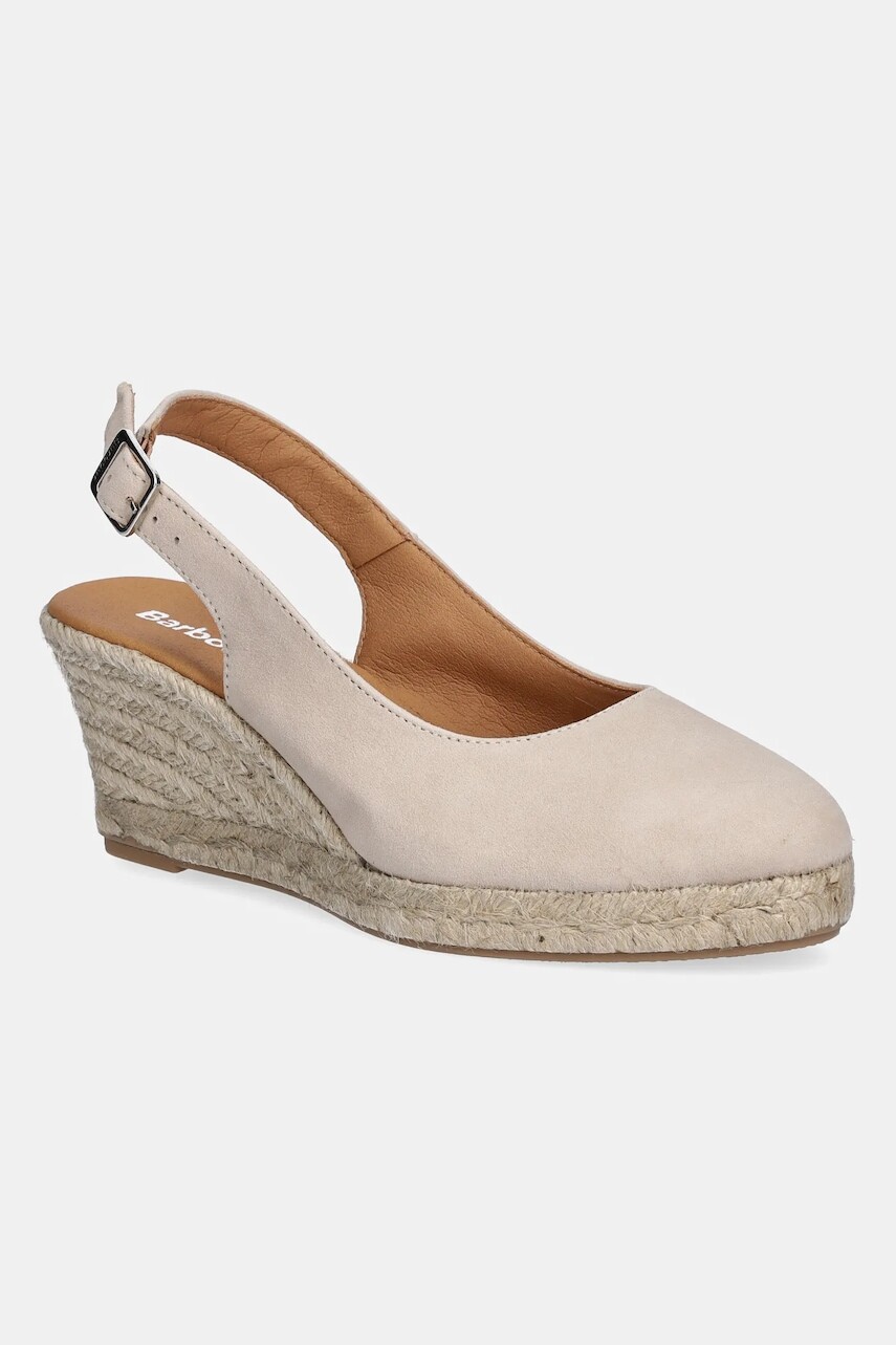 Espadrilky Barbour Hazel béžová farba, na kline, LFO0764CR31