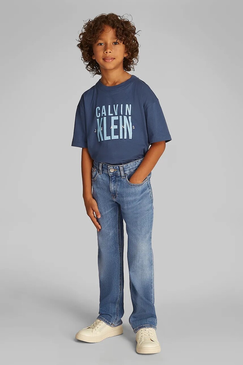 Detské rifle Calvin Klein Jeans STRAIGHT IB0IB02504