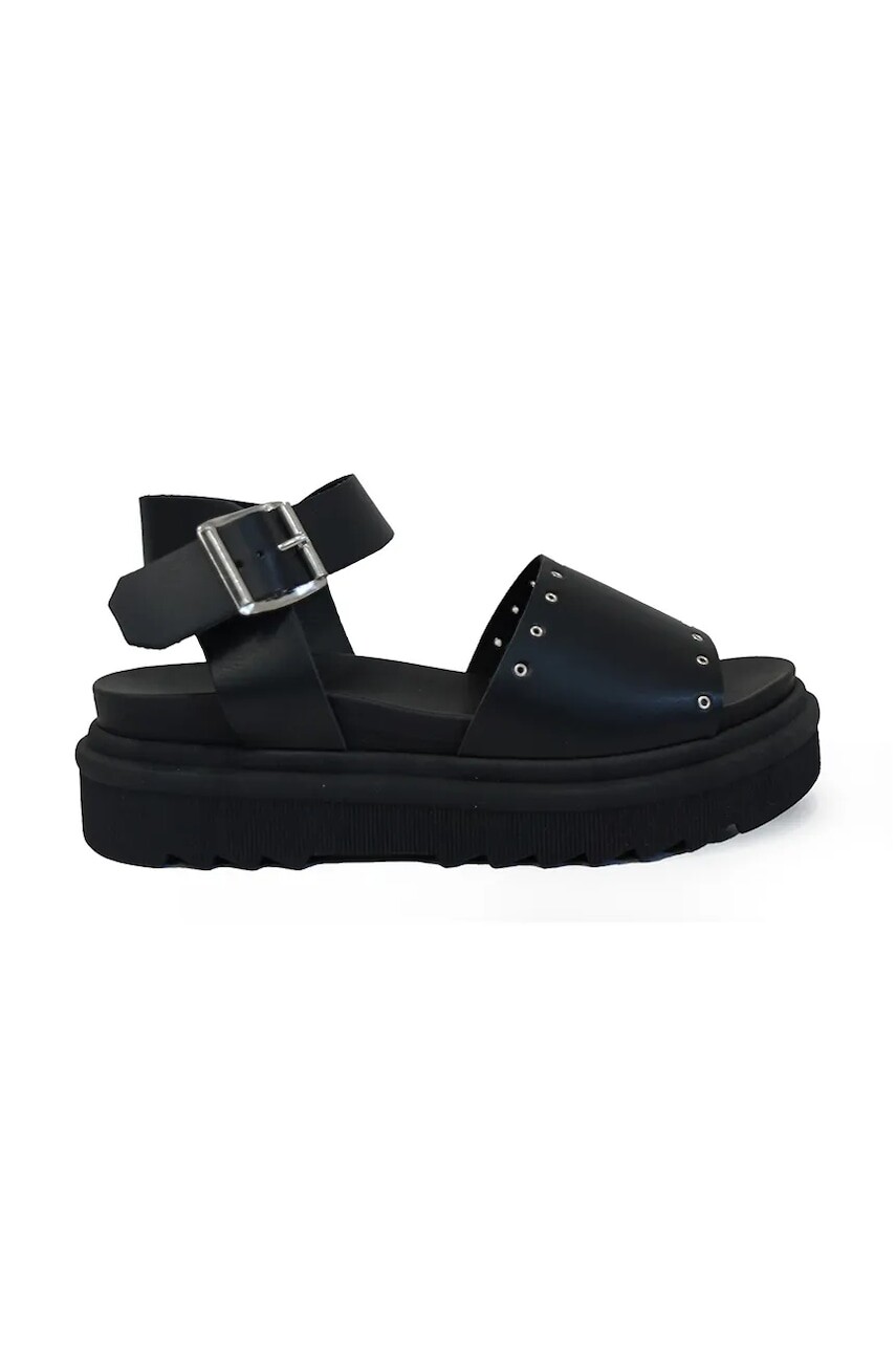 Sandále Altercore Aura.black dámske, čierna farba, na platforme, Aura.black