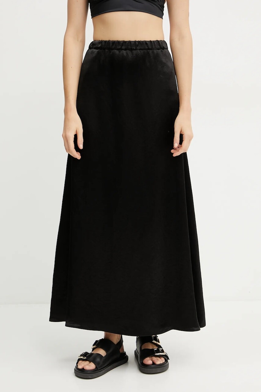 Sukňa MM čierna farba, maxi, rovný strih, 2516101028600