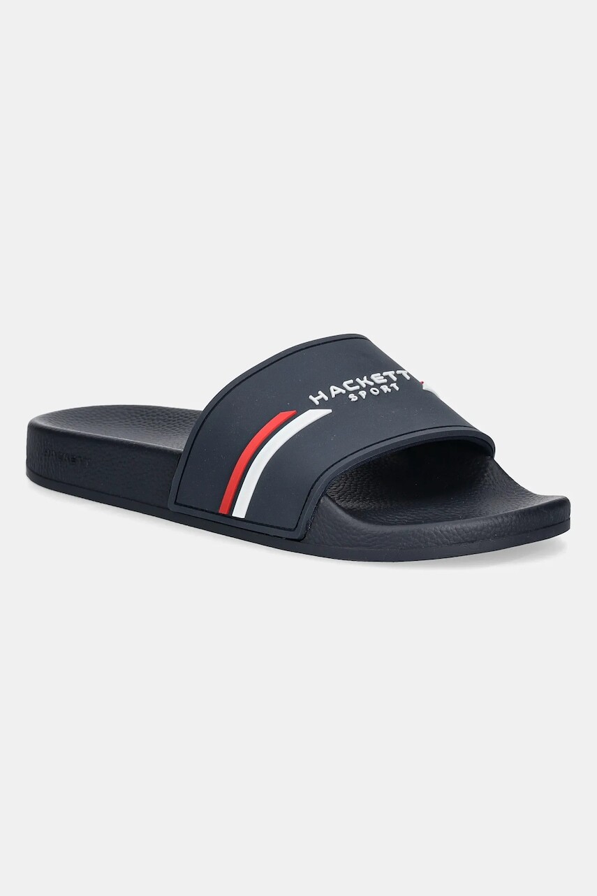 Šľapky Hackett London SLIDER SPORT pánske, tmavomodrá farba, HMS21287