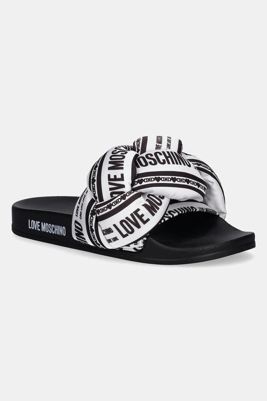 Šľapky Love Moschino dámske, čierna farba, JA28312G0MIW310A