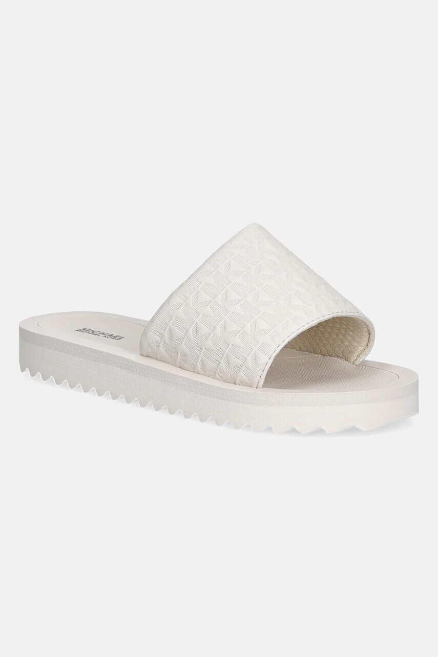 Šľapky Michael Kors TEAGAN MERRICK béžová farba, MK01372270