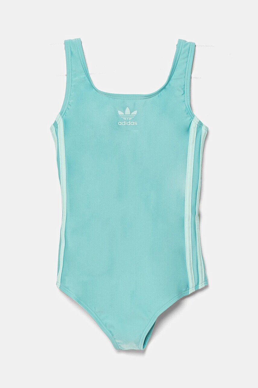 Jednodielne detské plavky adidas Performance tyrkysová farba, JN6923