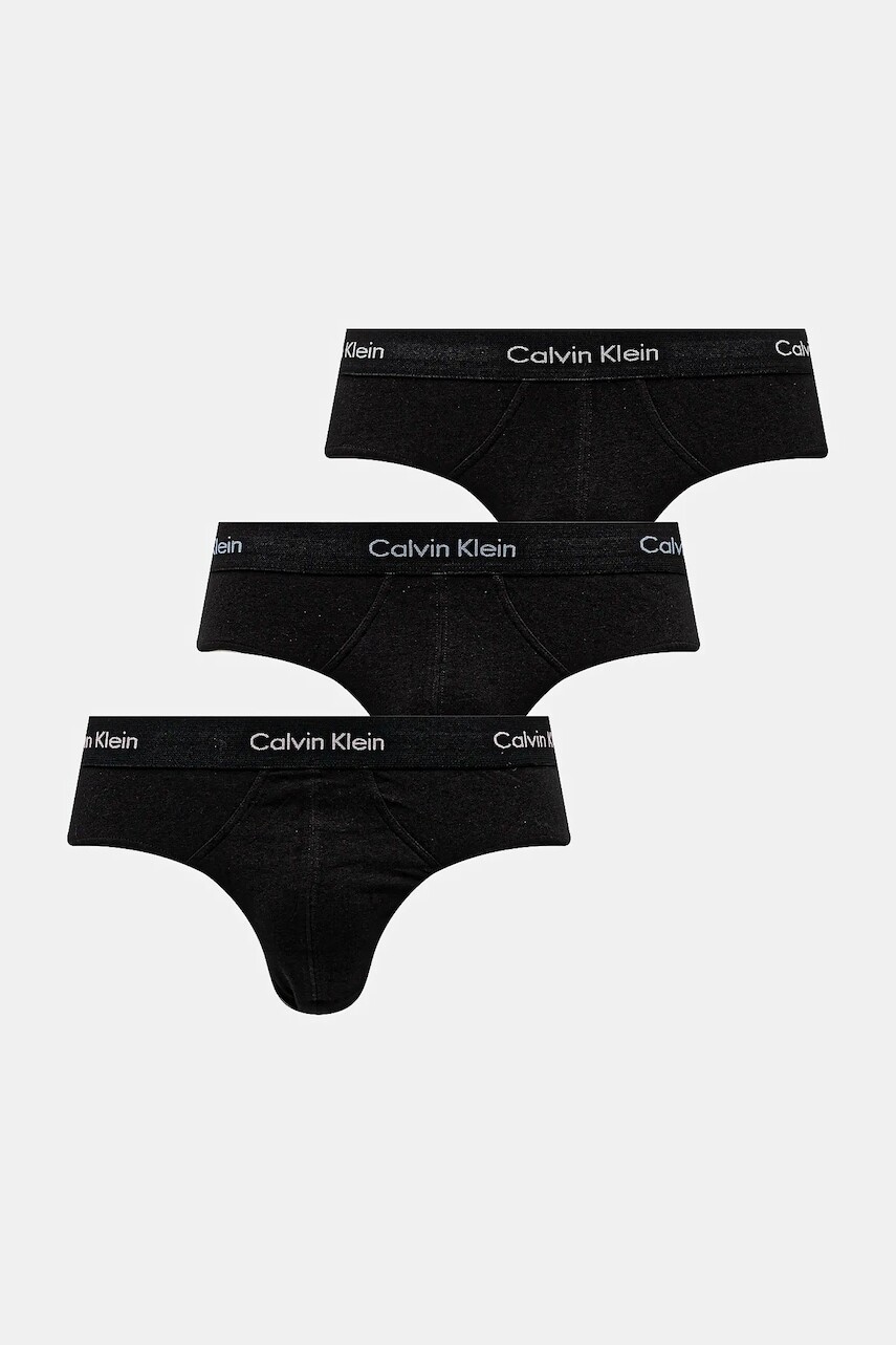 Slipy Calvin Klein Underwear 3-pak čierna farba, 0000U2661G