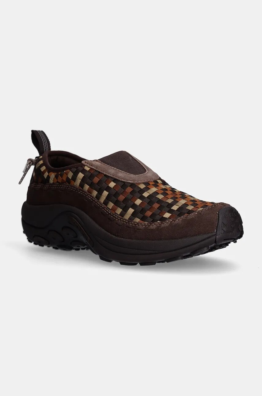Topánky Merrell 1TRL Jungle Moc Evo Woven Se pánske, hnedá farba, J006445
