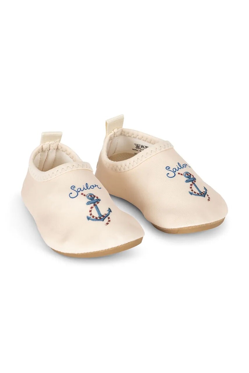 Detské topánky do vody Konges Sløjd ASTER SWIM SHOES béžová farba, KS103349