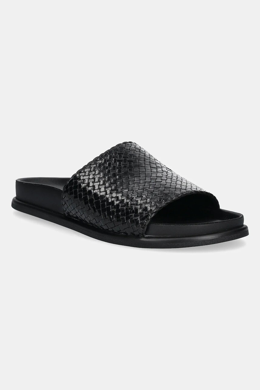 Kožené šľapky Vagabond Shoemakers EFFIE dámske, čierna farba, 5922-125-20