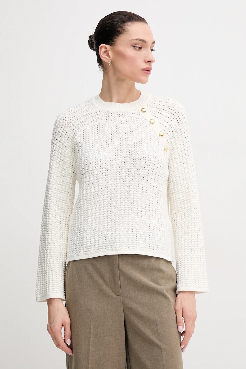 Bavlnený sveter Barbour Angela dámsky, béžová farba, LKN1639WH71