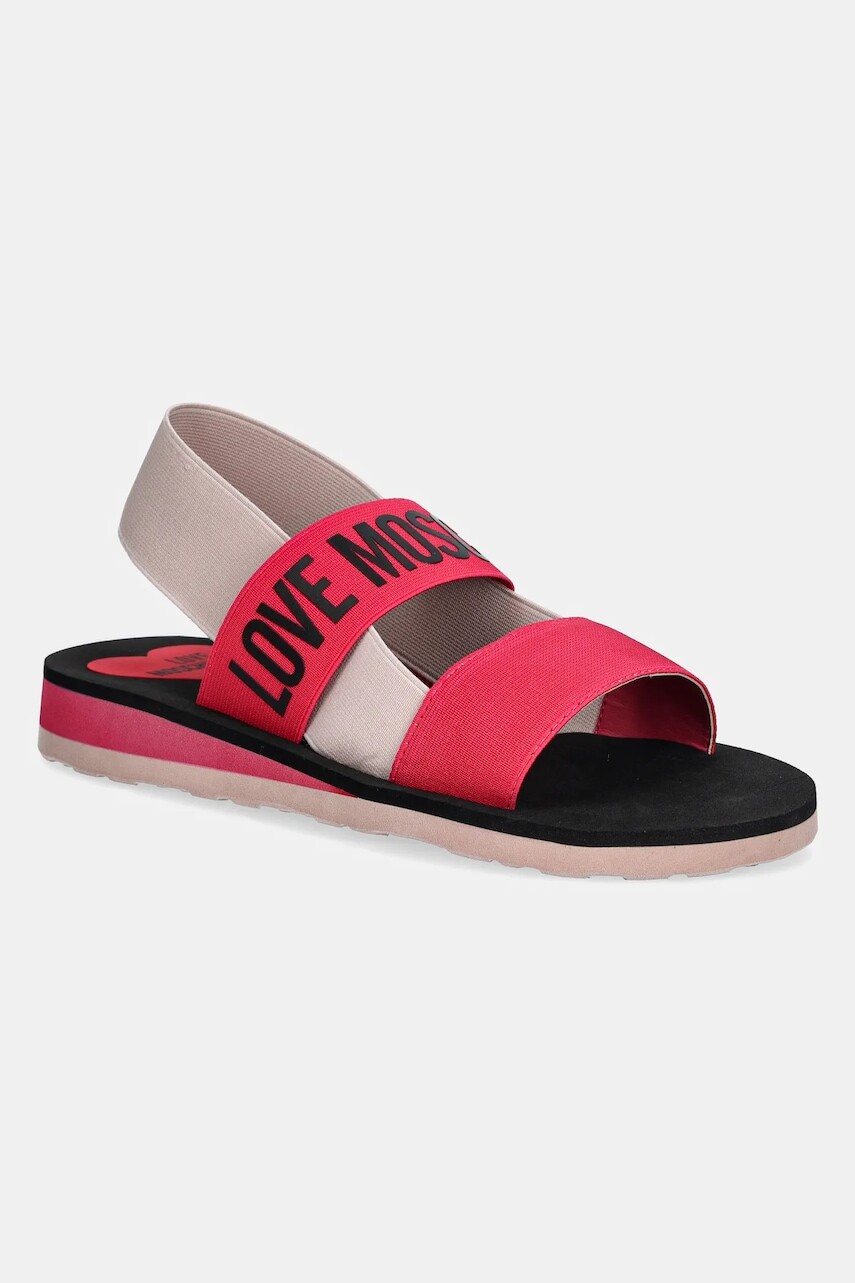Sandále Love Moschino dámske, ružová farba, JA16033G0MJN460C