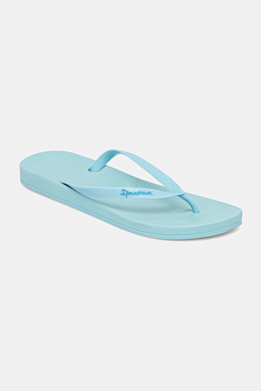 Šľapky Ipanema ANAT COLORS dámske, tyrkysová farba, na plochom podpätku, 82591-BD666